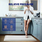 FEATOL Anti Fatigue Mats for Standing, 9/10 Extra Thick Ergonomic Standing Desk