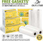 8" x 25' Rolls - Pack of 2 - OutOfAir Vacuum Sealer Rolls. Works - Image 7