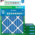 Filterbuy 18x20x2 Air Filter MERV 13 Optimal Smoke & Allergy Defense, by Filterbuy