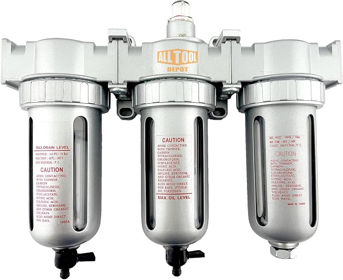 3/8" NPT MID FLOW 3 Stages Filter Coalescing Desiccant Dryer System by AllToolDepot