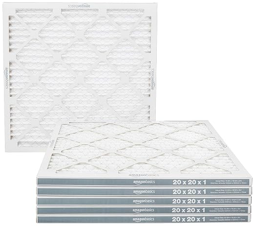 Amazon Basics 20x20x1 Air Filter 6 Pack, MERV 11 AC Furnace Filters by AmazonBasics