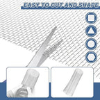 uxcell 6 Mesh 39" x 12" Woven Wire Mesh, 304 Stainless Steel Air Vent Filter - Image 4