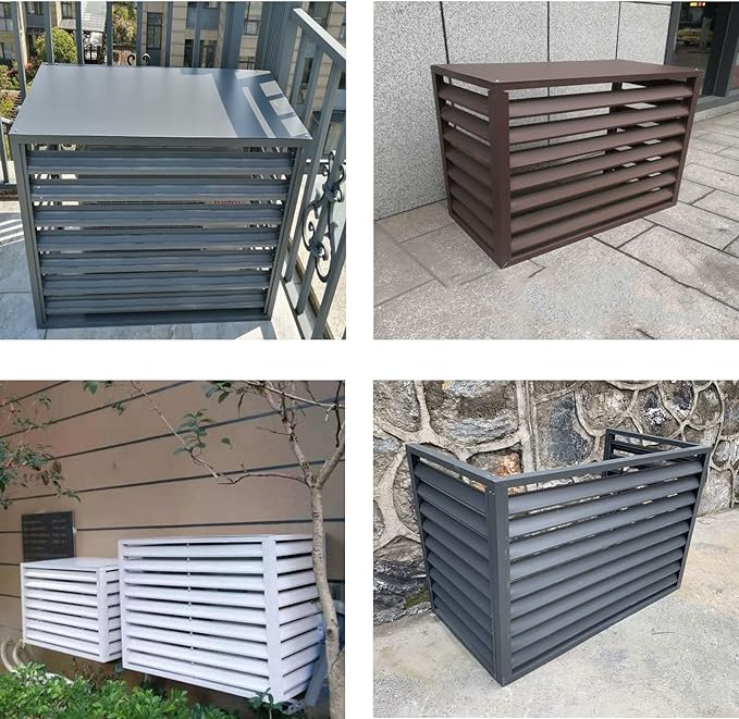 Freestanding Louvered Space Divider, outdoor garbage can enclosures, balcony - Image 4