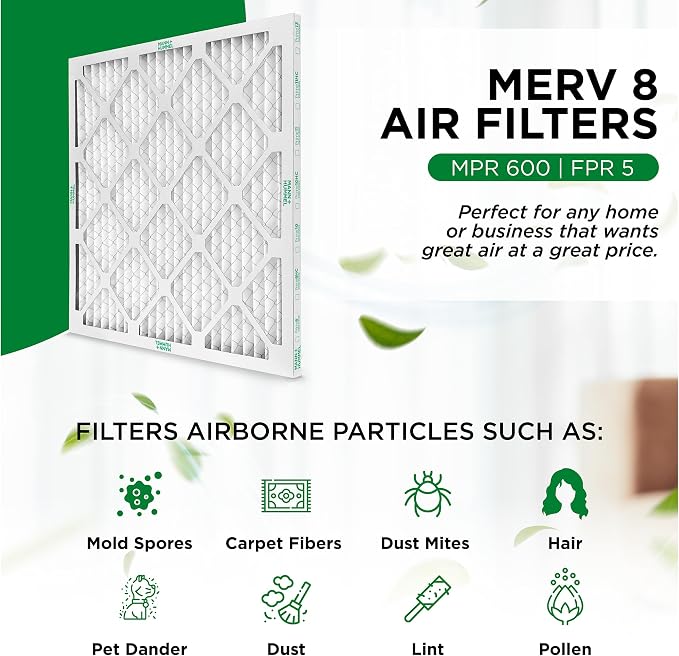 Mann+Hummel 16x16x1 MERV 8 Pleated HVAC AC Furnace Air Filters. 4 Pack. - Image 4