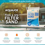 Aqua Joe Premium Pool and Spa Filter Sand, Natural Silica, 50 Lb Bag - Image 2