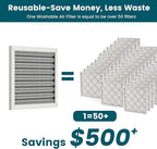 12x12x1 Air Filter-MERV 8, Washable & Reusable Electrostatic Air Filter - Image 2
