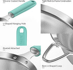 U-Taste Small Fine Mesh Strainer: 18/8 Stainless Steel 3.35in 30 Mesh Kitchen - Image 5