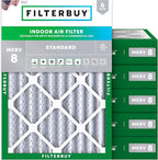 Filterbuy 17x20x4 Air Filter MERV 8 Essential Dust & Allergy Defense, by Filterbuy
