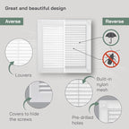 Vent Systems 8" x 8" White Plastic Soffit Vent Cover - Image 3