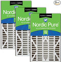 Nordic Pure Air Bear Cub 16x25x3 Air Filter Replacement MERV 13 Plus Carbon 3 by NordicPure