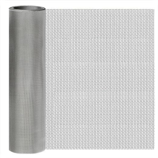 10 Mesh Stainless Steel Mesh Screen 304, 15.7'' x 147'' Metal Mesh Screen by welcometoyagjia