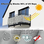 Privacy Screen Protector 9.8' x 23' Durable and UV Resistant Privacy Screen - Image 4
