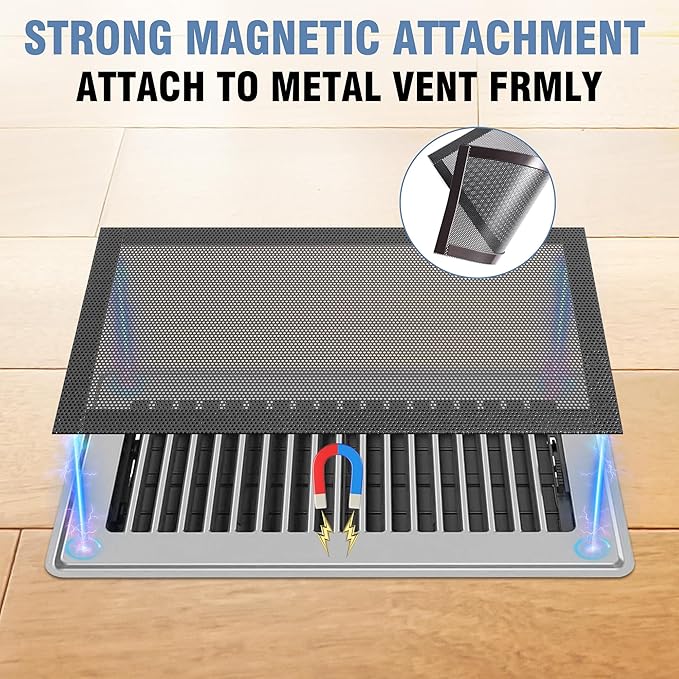 6 Pack Strong Magnetic Floor Vent Cover - Image 3