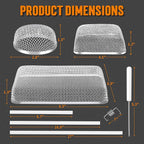 TONDA RV Furnace Vent Screen, Bug Screens Heater Vent Cover - Image 2