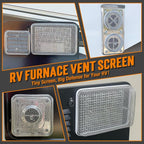 TONDA RV Furnace Vent Screen, Bug Screens Heater Vent Cover - Image 5