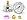 MEANLIN MEASURE -30inHG~60Psi Vacuum Gauge Stainless Steel 1/4" NPT 2"