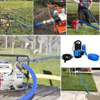 DAVCO 2.5" x 25 ft Pool Backwash Hose, Heavy Duty Reinforced Blue PVC Lay Flat - Image 7