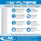 APPLIED MEMBRANES INC. 4.5" x 20" Carbon Water Filter | Whole House or - Image 4