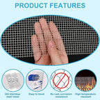 4 Pcs 13x9 5 Mesh 304 Stainless Steel Wire Mesh Sheet, Rustproof Metal Mesh - Image 5