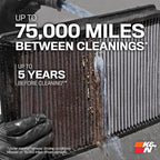 K&N Engine Air Filter: Increase Power & Acceleration, Replacement Car Air - Image 5