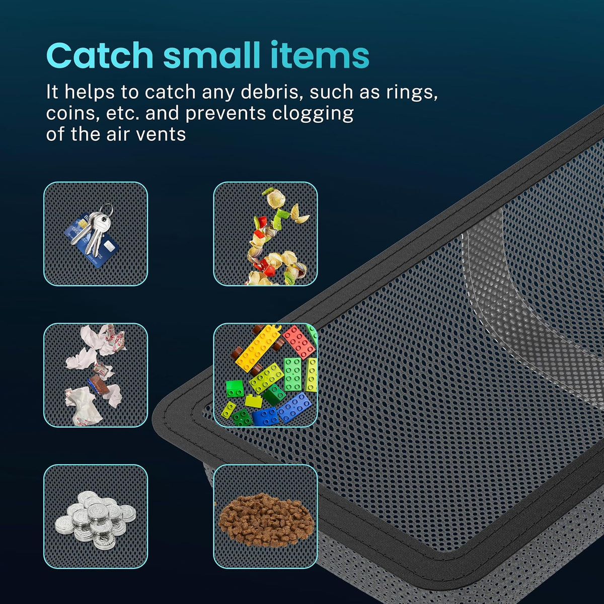 6 Pack Floor Register Cover Trap, HG Power 4 x 10 Inch Floor Vent