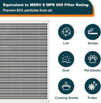 16x20x1 Reusable Air Filter, MERV 8, Permanent Electrostatic Air Filter - Image 5