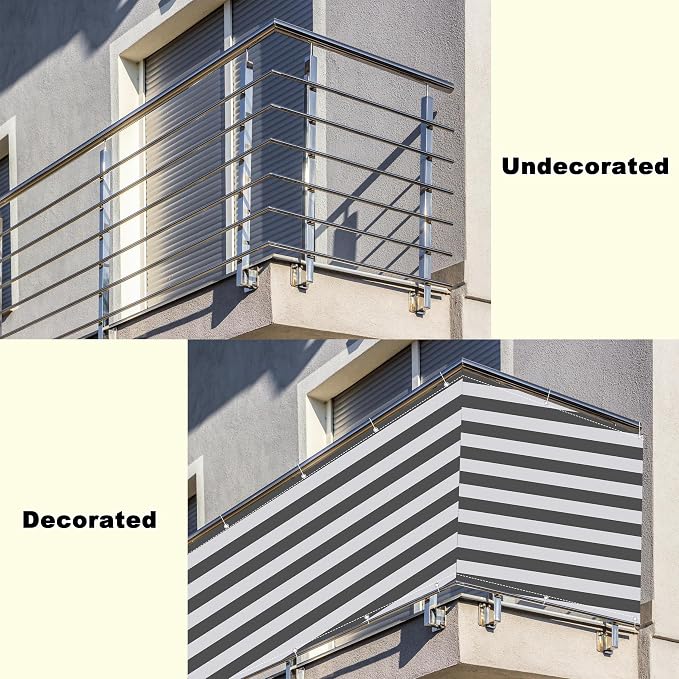 Privacy Fence Screen 3.1' x 16.4' UV Protection Weather-Resistant Patio Privacy - Image 8