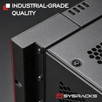 Sysracks 12U Wall Mount Server Rack Cabinet, 19” Locking Network Rack, 24” Deep - Image 9