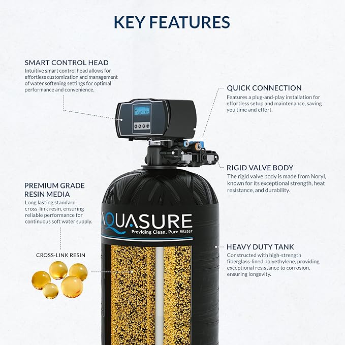 Aquasure Harmony Series 40, 000 Grains Whole House Water Softener - Image 4