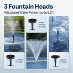 VIVOHOME All-in-One Pond Filter Fountain System Kits, 260 GPH Submersible Water - Image 4