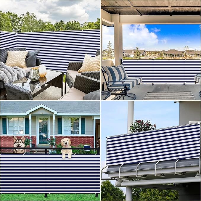 Balcony Privacy Screen 3.3' x 13.1' Durable and UV Resistant Privacy Screen - Image 7