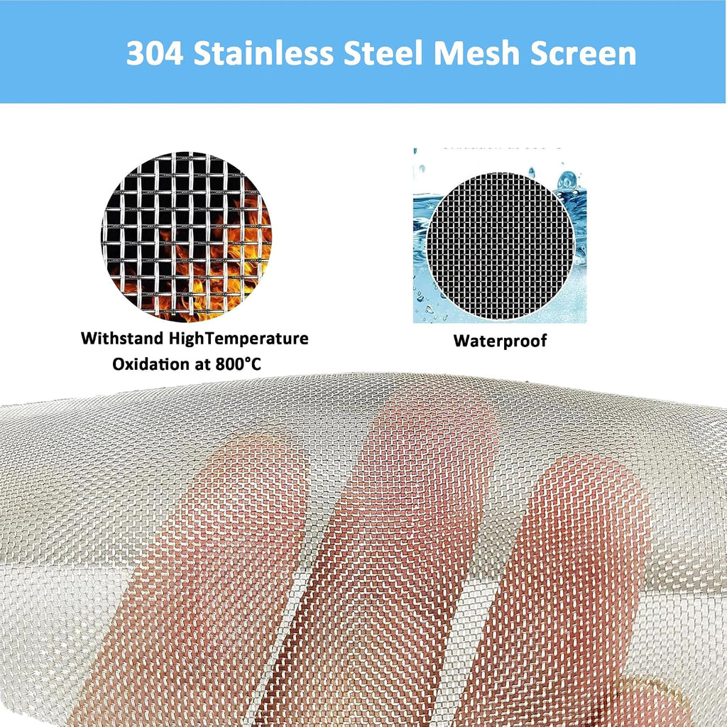 304 Stainless Steel Mesh Screen#20Mesh -Size:15.7"x47.2"(40x120cm)