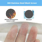 304 Stainless Steel Mesh Screen#20Mesh -Size:15.7"x47.2"(40x120cm)