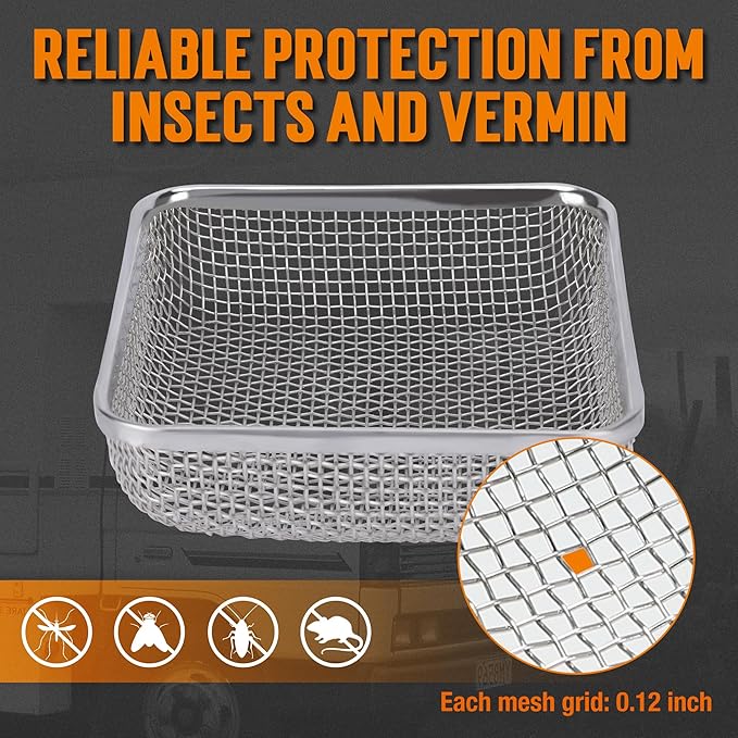 TONDA RV Furnace Vent Screen, Bug Screens Heater Vent Cover - Image 4