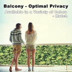 Balcony Privacy Screen 2.3' x 3.3' UV Protection Weather Resistant Waterproof - Image 2