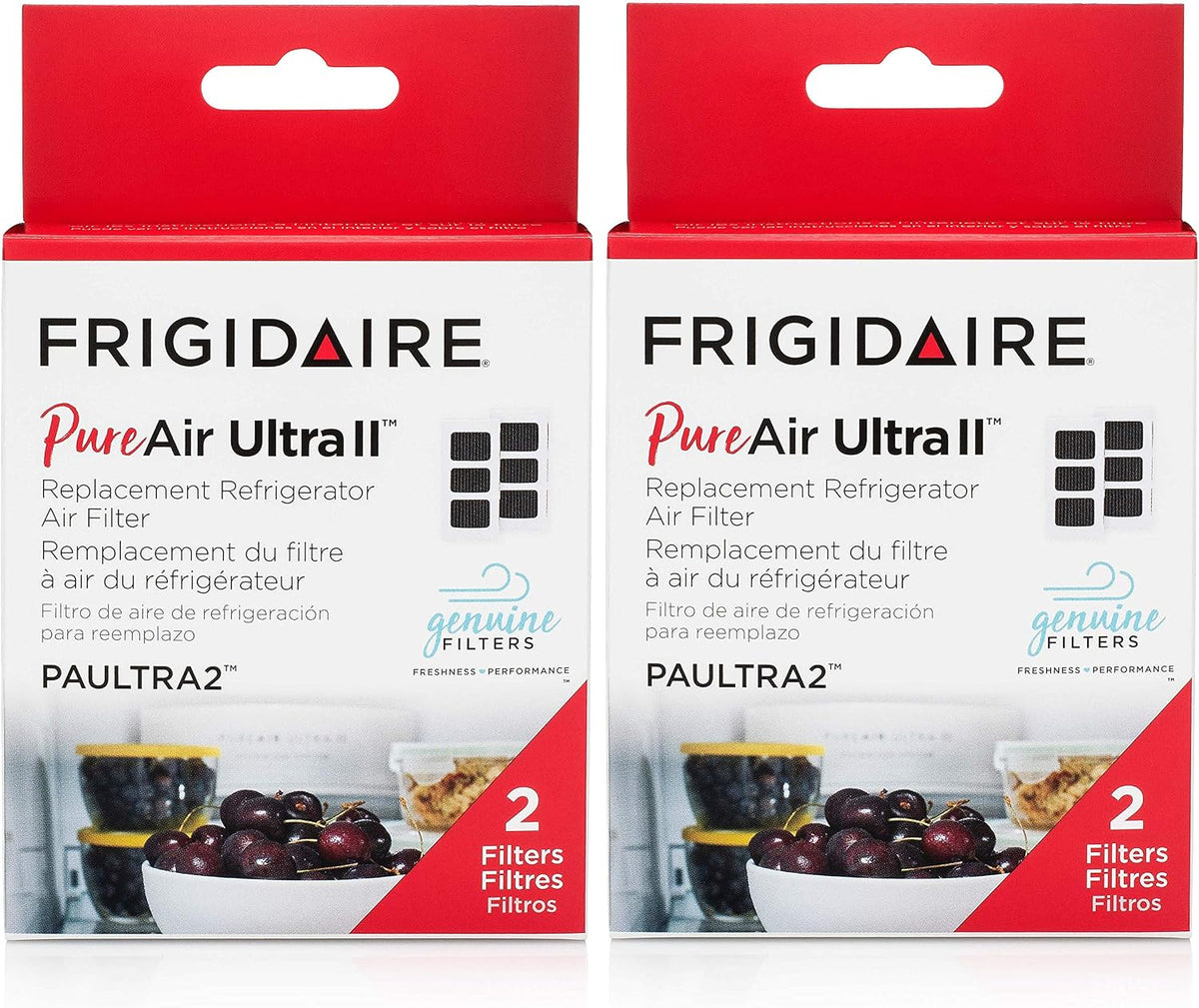 Frigidaire PAULTRA2 Refrigerator Air Filter Replacement, 4 Count