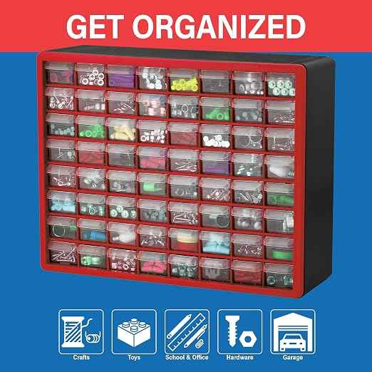 Akro-Mils 64-Drawer Plastic Drawer Storage Cabinet