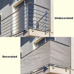 Privacy Fence 3.9' x 9.8' Durable and UV Resistant Balcony Privacy, Easy - Image 8