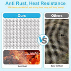 8 Pcs 13x9 20 Mesh 304 Stainless Steel Wire Mesh Sheet, Rustproof Metal Mesh - Image 5
