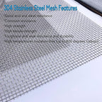2PACK 304 Pretty Sturdy 12” X 24”, 5 Mesh Wire Mesh Screen, Stainless Screen - Image 6