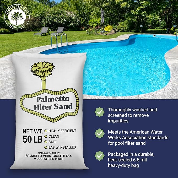 Palmetto 2 Pack Pool Filter Sand, Clean and Clear Water, Natural Sand - Image 2