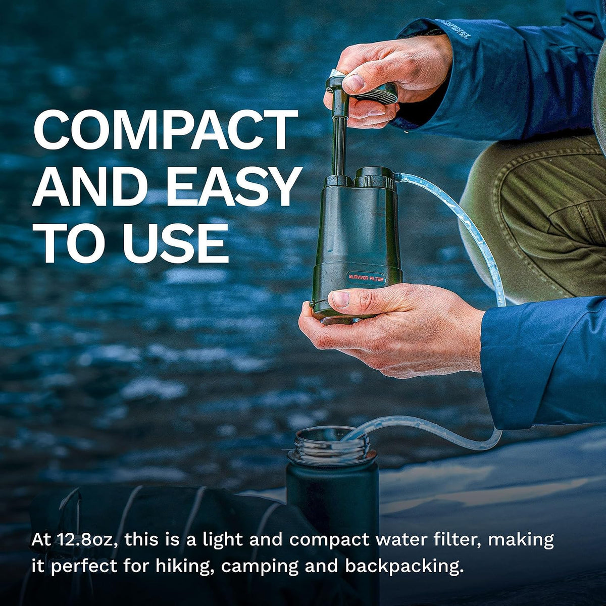 Survivor Filter PRO Portable Water Filter for Camping, Survival &
