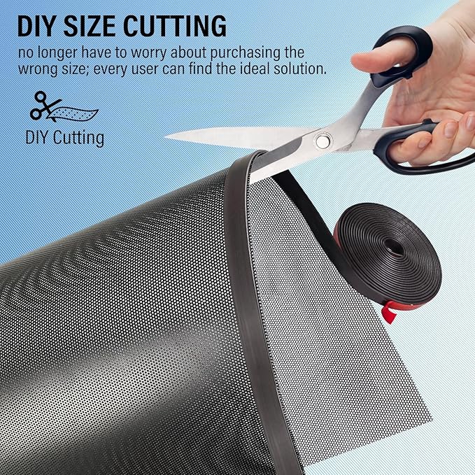 39x12 inch Customizable DIY Floor Vent Covers, Magnetic PVC Vent Mesh - Image 4