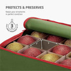 ZOBER Christmas Ornament Storage Box