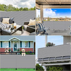 Privacy Screen 4.3' x 9.8' UV-Protection Wind-Resistant Privacy Screen Outdoor - Image 7