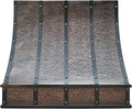 CT Copper Tailor Sloped Copper Vent Hood Island Mount, 1150 CFM Exhaust Fan by CTCopperTailor