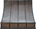 CT Copper Tailor Sloped Copper Vent Hood Wall Mount, 610 CFM Exhaust Fan by CTCopperTailor