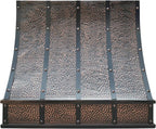 CT Copper Tailor Sloped Copper Vent Hood Wall Mount, 1150 CFM Exhaust Fan by CTCopperTailor