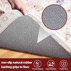 BAGAIL Felt and Natural Rubber Backing Rug Pads 1/4” Thick, Round 8 Ft Non Slip