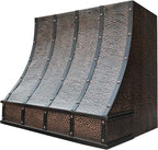 CT Copper Tailor Sloped Copper Vent Hood Island Mount, 1260 CFM Exhaust Fan - Image 2